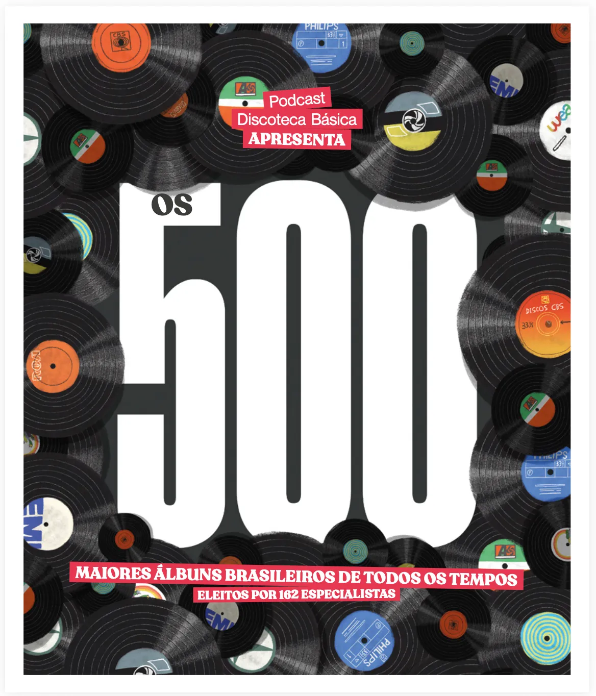 Capa do livro Os 500 Maiores Álbuns Brasileiros de Todos os Tempos